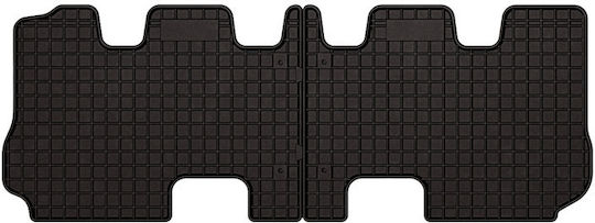 Rubber Car Mats Hyundai Santafe Iii 3rd Row 2012-2018 Black Fitted