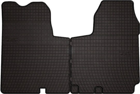Rubber Car Mats Renault Trafic Ii Van 2001-2014 Black Fitted
