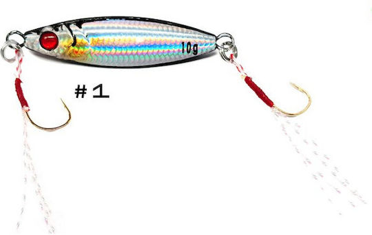 Pregio Artificial Bait Slider 10g Silver Black