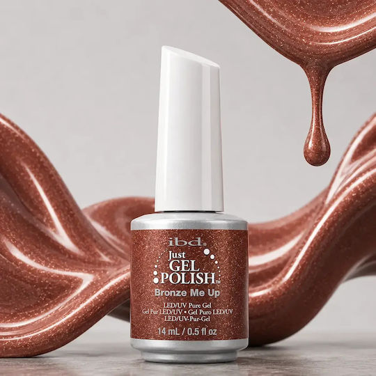 IBD Gel Nagellack Bronze Me Up mit Glitzer 14ml