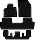 Basic Black Velour Mats Peugeot 5008 Ii Gt Line 7 Seats 2017-2020