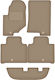 Velour Car Mats Ssangyoung Rexton Iv Suv 7 Seats 2017 Beige