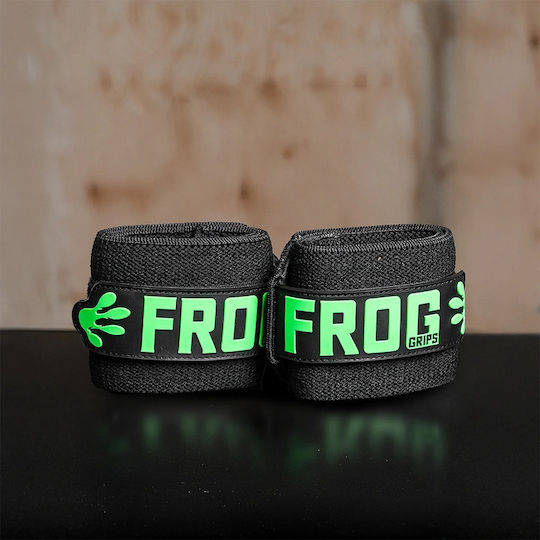 Frog Grips Περικάρπιο Άρσης Βαρών Μαύρο