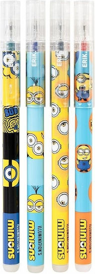 Grupo Erik Minions Στυλό Ballpoint 4τμχ (Διάφορα Χρώματα)