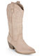 Damen-Cowboystiefel Beige