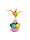 Interactive Cat Toy Feathers Balls Pink
