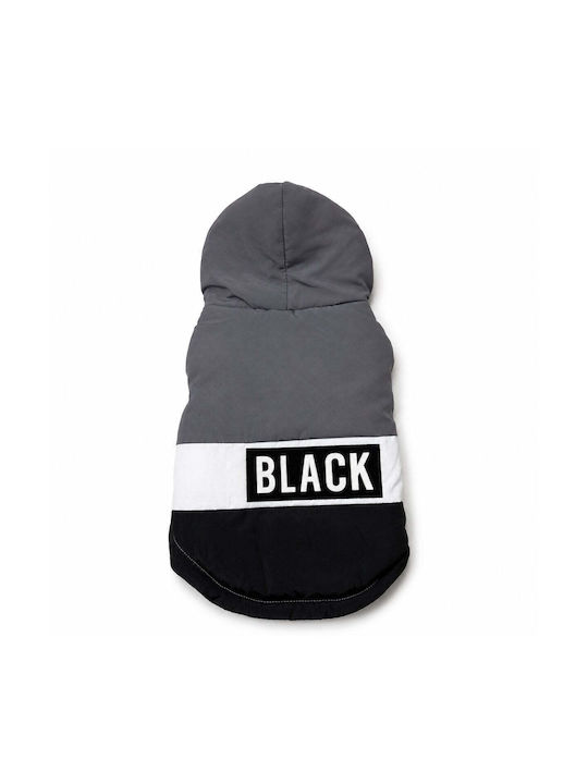 Hanorac Pentru Câini Mici Negru Model Gri-Negru