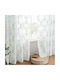 Miulee Curtain With White Grommets 140x245cm