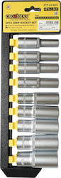 Crownman Steckdosen Lange mit Rahmen Gastgeber 1/2" Set 9Stücke Crownman Steckdosen Lange mit Rahmen Gastgeber 1/2" Set 9Stücke