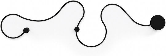 VenCore Modern Wall Lamp with Integrated LED and Warm to Cool White Light Black 33x6cm