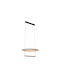 Luma Black LED Pendant Ceiling Light with Warm White Light Rail 60cm