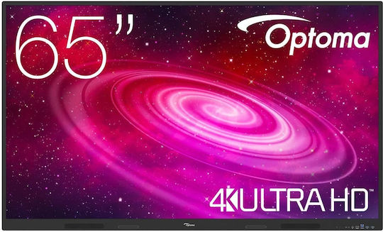 Interaktiver Digitalanzeigetafel Optoma Creative Touch 1 65" 165,1 cm 4K/UHD Va Touchscreen Display Displayport HDMI Vga Usb Usb-C Rs232 Wi-Fi Lan