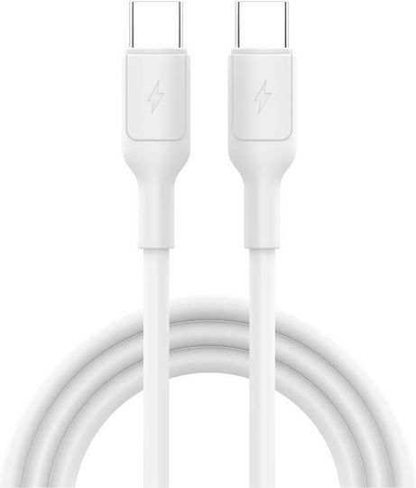 iNOS USB 2.0 Cable USB-C male - USB-C 100W Λευκό 1m