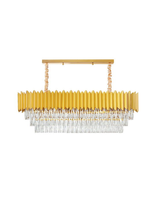 Artekko Chandelier Ø100cm with Transparent Crystals 023-3279