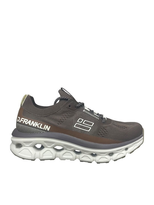 D.Franklin Γυναικεία Sneakers Καφέ