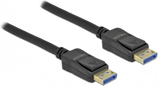DeLock Καλώδιο DisplayPort male - DisplayPort male 5m Μαύρο
