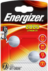 Set 2 Baterii Litiu Tip Buton Energizer CR2025 3V Set 2 Baterii Litiu Tip Buton Energizer CR2025 3V