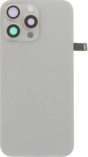 Genuine Apple Back Glass Assembly Camera Lens & Bezel iPhone 16 Pro Max – Natural Titanium