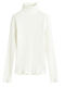 Kids Long-Sleeved White Turtleneck