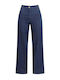 Celestino Women's Jeans Decorative Stitching Loose Fit Dark Blue