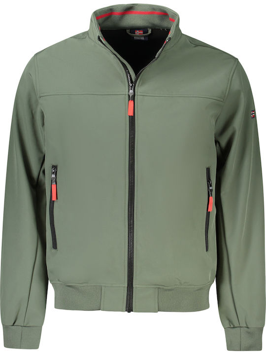 Winter Softshell Waterproof and Windproof Jacket Green