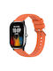 Amazfit Gts 4 Mini Stripe Texture 20mm Silicone Watch Band Orange