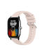 Amazfit Gts 4 Mini Stripe Texture 20mm Silicone Watch Band Pink