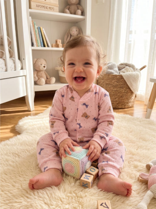 Serafino Serafino Baby-Strampler Rosa