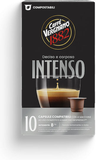 Caffe Vergnano 1882 Espresso Capsules Compatible with Nespresso Machine 10pcs