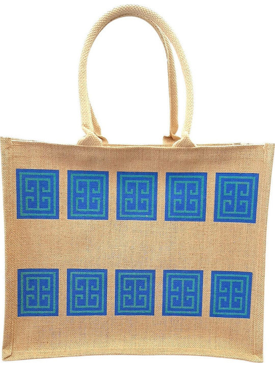 W'el Woman's Elegance Stoff Strandtasche Beige