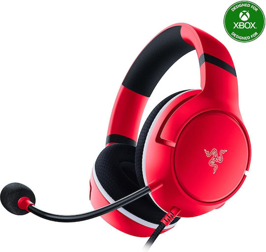 Razer Kaira X Over Ear Gaming Headset with 3.5 mm Connection Pulse Red for Nintendo Switch / PC / XBOX