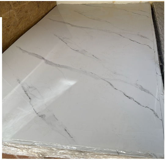 3D Πάνελ Τοίχου από PVC Λευκό 280x120εκ.