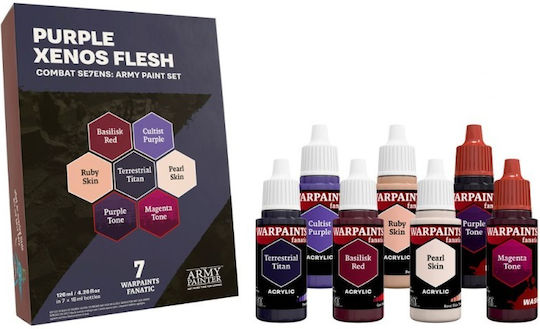 The Army Painter Set Vopsele pentru modelare Purple Xenos Flesh 7 bucăți