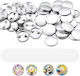 Vevor Badge Making Set 200 Pieces 58 Mm Metal Backs Shells Mylar Film Papers Xzjhchcyx58mgms5l001v0