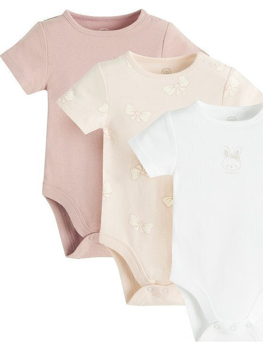 Cool Club Mehrfarbiger Baby-Strampler mit Hosen Set 3 Stück
