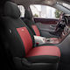 Car Seat Covers Otom Flex Design Universal Cotton Fabric Rachel Set Front Rear 10 Pieces Black Burgundy Flx-105