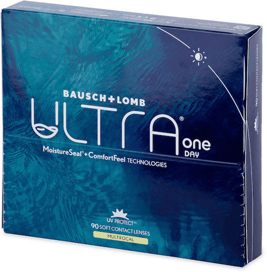 Bausch & Lomb Ultra One Day Multifocal 90 Lentile de Contact Zilnice Multifocale din Hidrogel de Silicon