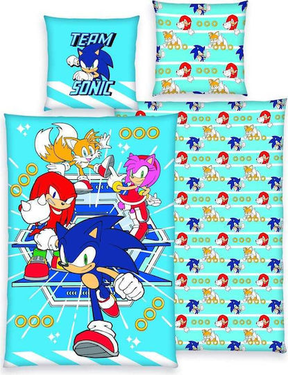 Herding Team Sonic Παιδική Παπλωματοθήκη Μονή Βαμβακερή Sonic 135x200εκ.