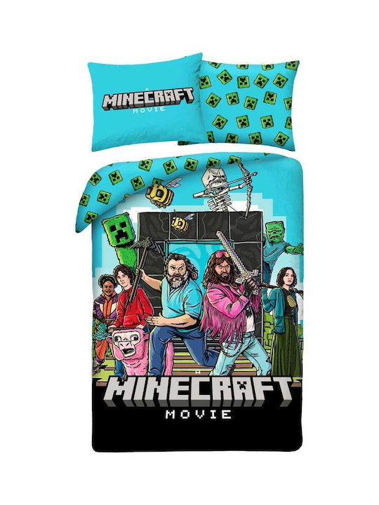 Halantex Minecraft Movie Σετ Παιδική Παπλωματοθ...