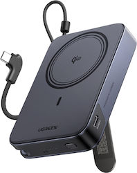Ugreen PB568 MagSafe Qi2 Външна батерия 10000mAh 30W Power Delivery Сива