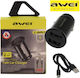 Awei Handy-Autoladegerät Schwarz Gesamtstromstärke 2.4a Thüren 2xUSB-A Zusammen Kabeltyp Typ-C 03002awe50bk