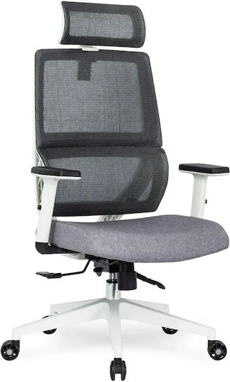 Mebel Elite Nicki Scaun de birou cu Brațe Reglabile Gri