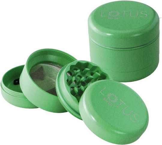 Black Leaf Grinder Ceramic Coat Lotus 4part Green