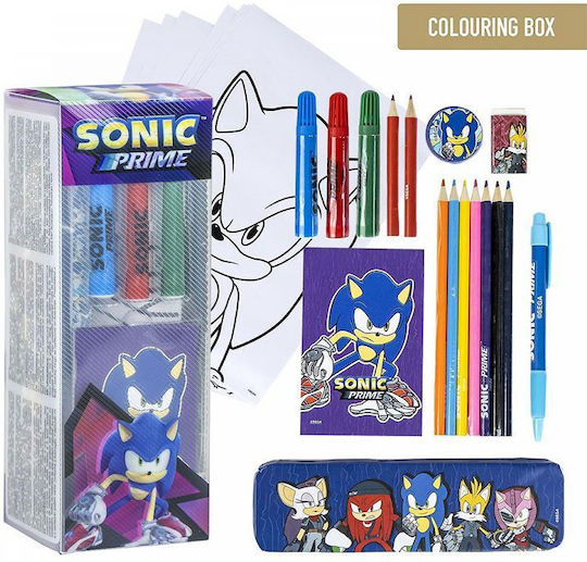 Cerda Sonic Prime Σετ Ζωγραφικής 16τμχ
