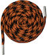 Lace 1.70m Lace 3059 622 05 1 Orange Black 0.5cm + Round Silver End 22*5mm