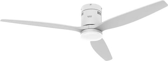 Taurus Ventilator de tavan 132cm cu lumină alb