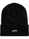 Tall Cuff Beanie Men's Knitted Beanie in Black Colour