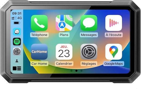 Mintech C7 Motorcycle Navigation System Supports Android Auto & Apple Carplay 7-inch Display Waterproof