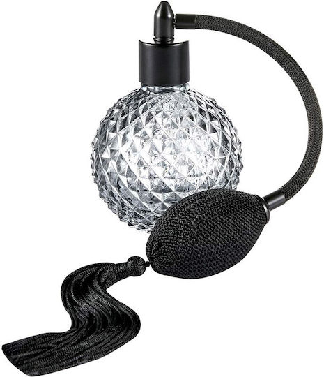 Sticlă Mică De Parfum Zamo Smokey Pompa Capac Cu Filet Capacitate 90 Ml Model Vintage Negru