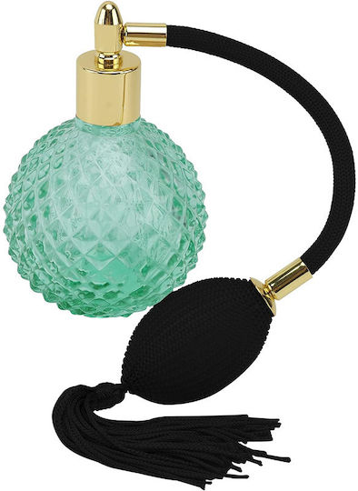 Sticlă Mică De Parfum Zamo Pompa Verde Capac Cu Pulverizator Capacitate 90 Ml Model Vintage Verde